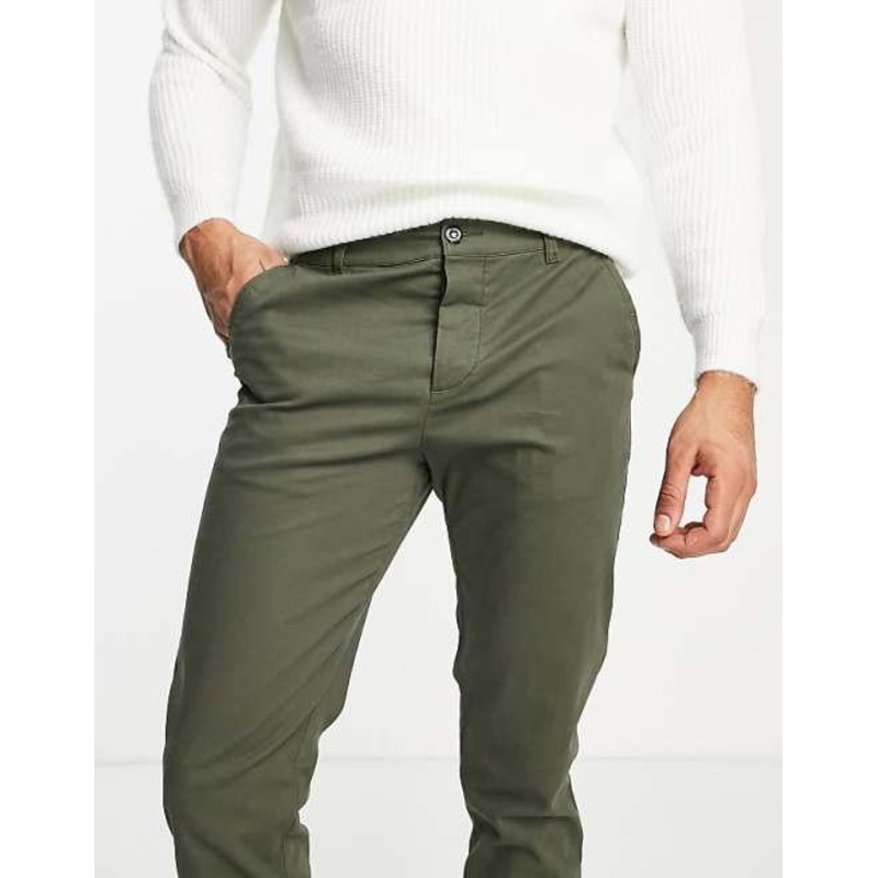 Asos Design Men’s Khaki Slim Pants ANF2379