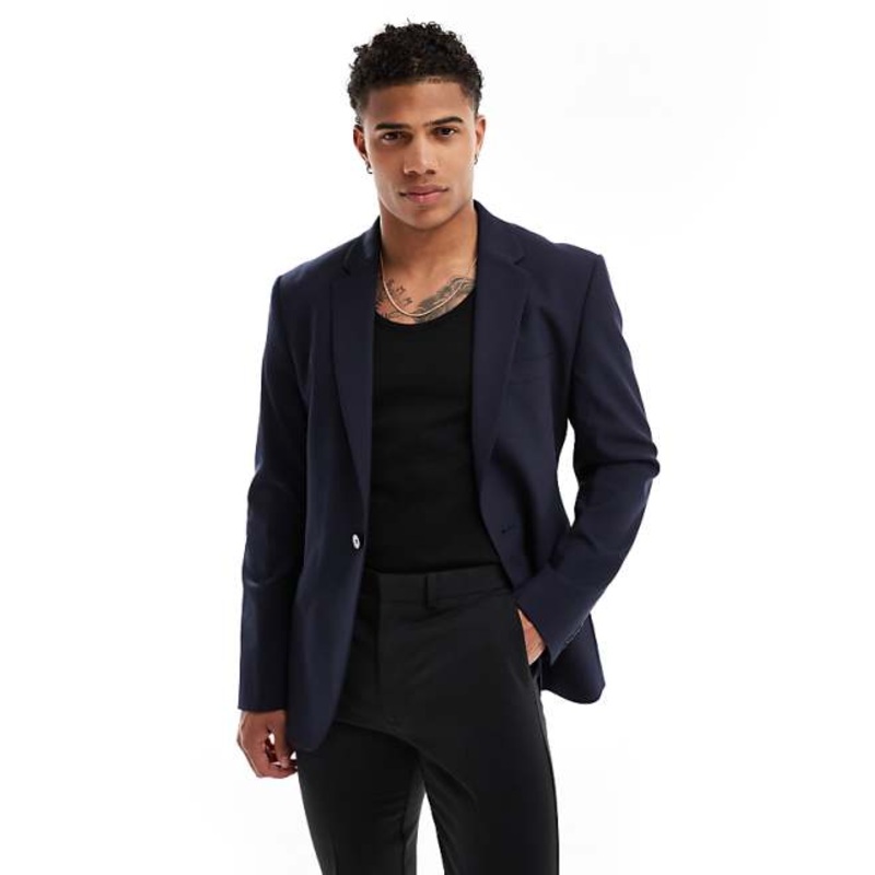 Asos Design Men’s Navy Slim Blazer ANF3357