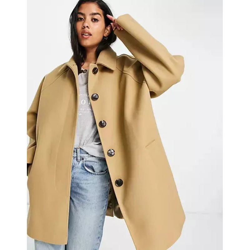 Asos Design Women’s Beige Coat ANF1616