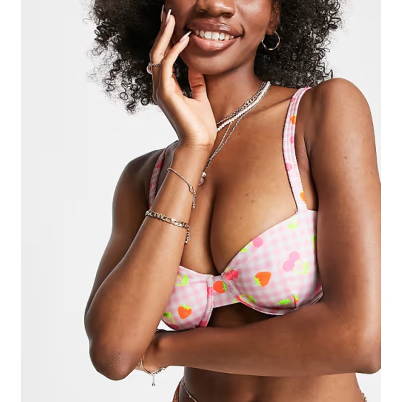 ASOS DESIGN Women’s Pink Crop Top ANF3527