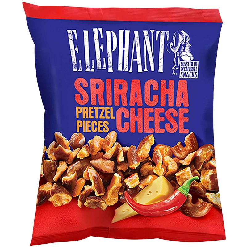 Elephant Pretzel Pieces Sriracha Cheese 125g  | Elephant In Lebanon