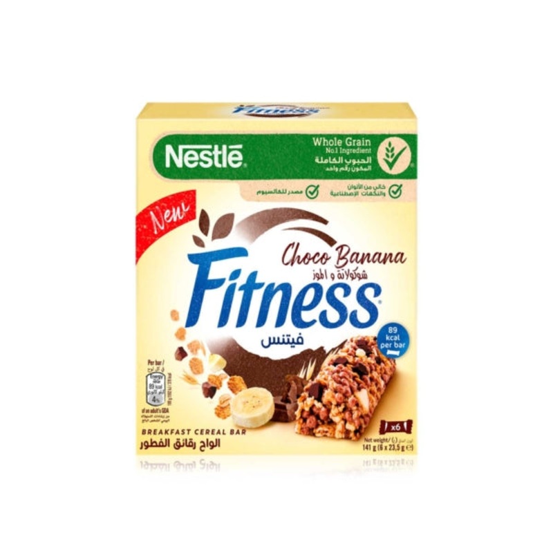 Nestle Fitness Choco Banana Cereal Bar 23.5g x6 | Nestle In Lebanon