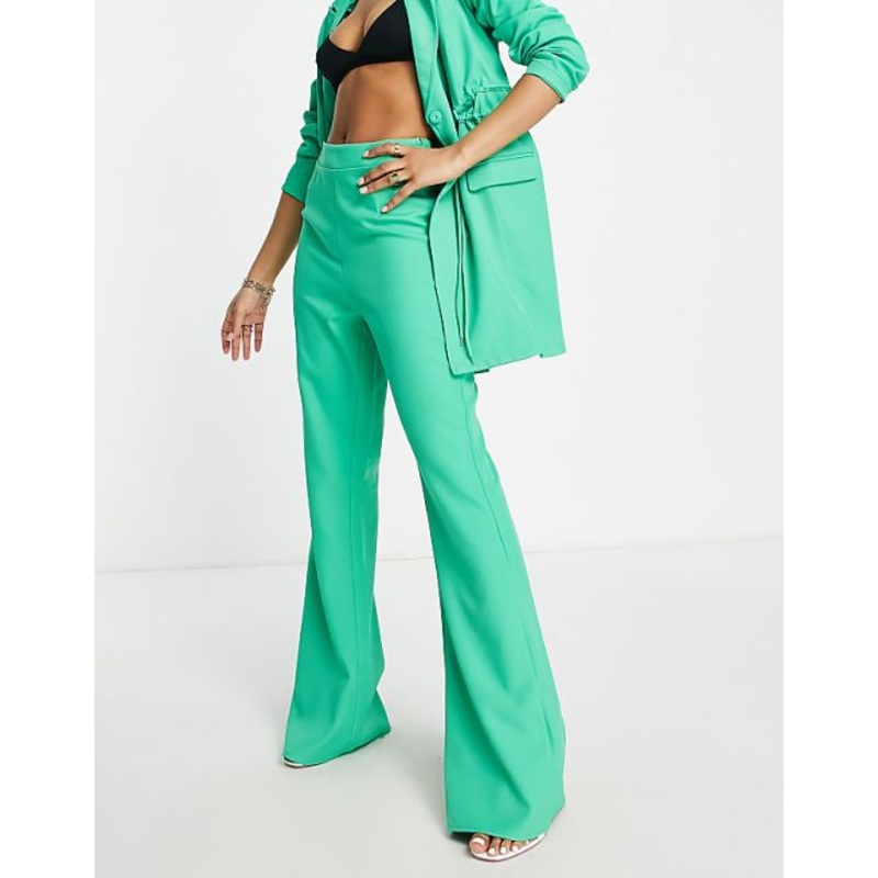 Saint Genies Women’s Green Wide Leg Trouser ANF3119