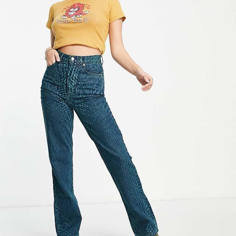 TopShop Women’s Green Jeans ANF3167