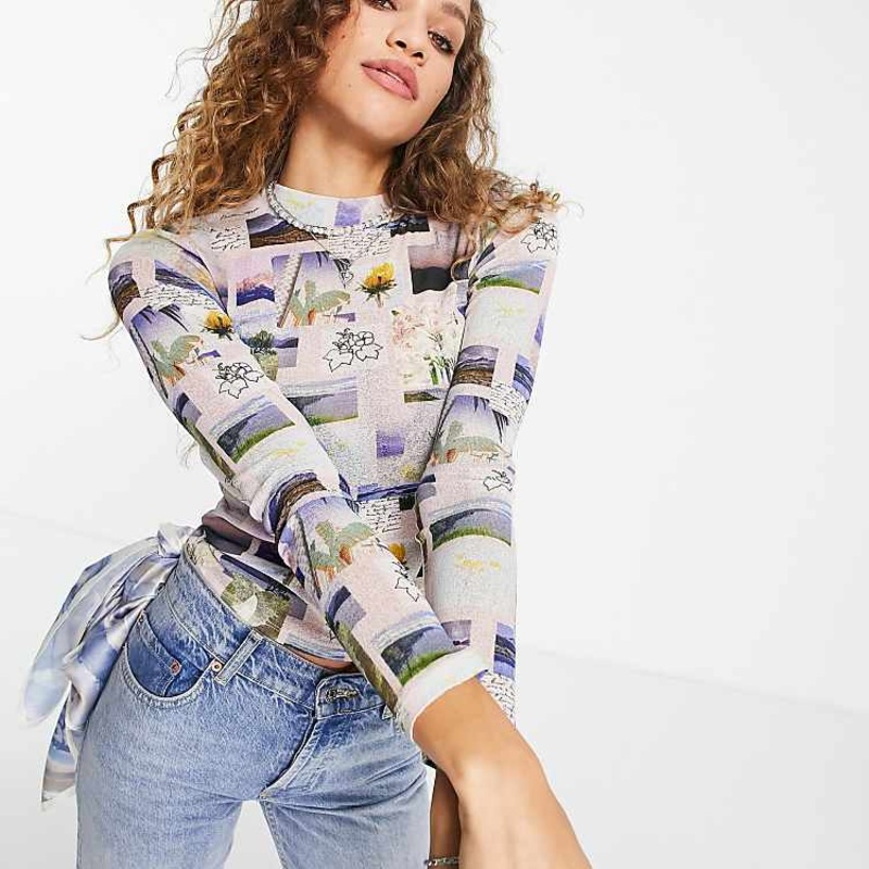 Topshop Women’s Multicolor Blouse ANF3164