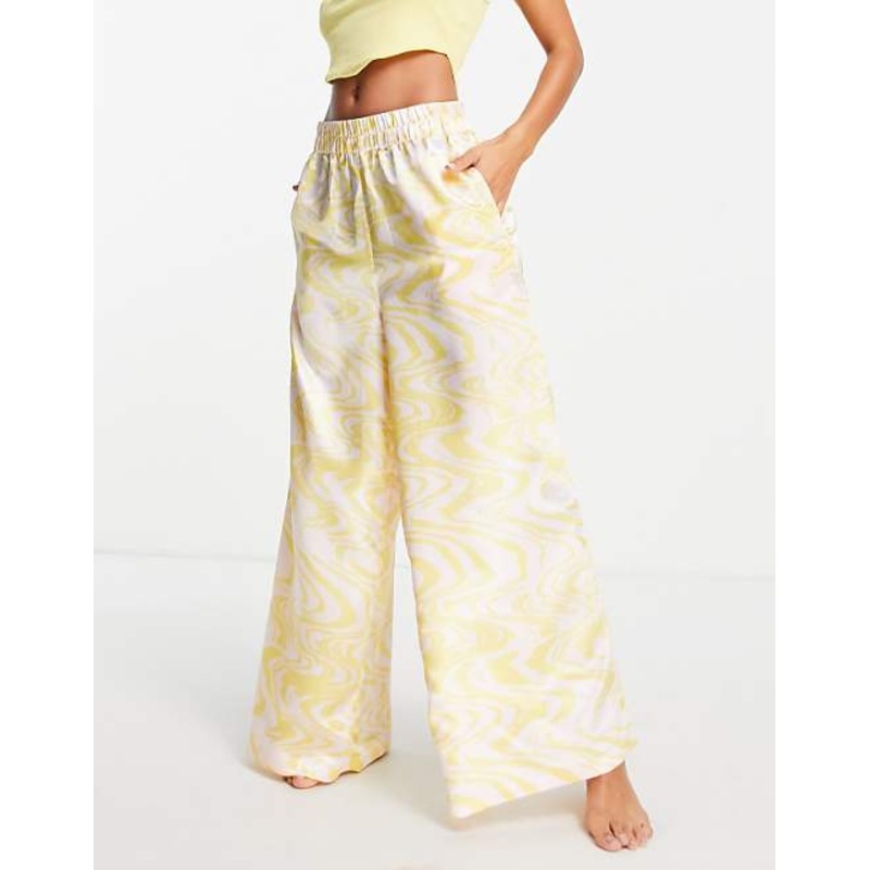 Topshop Women’s Multicolor Print Pajama Bottom ANF2383