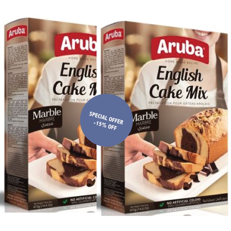 Aruba English Cake Mix Marble 2pcs x 415g | Aruba In Lebanon