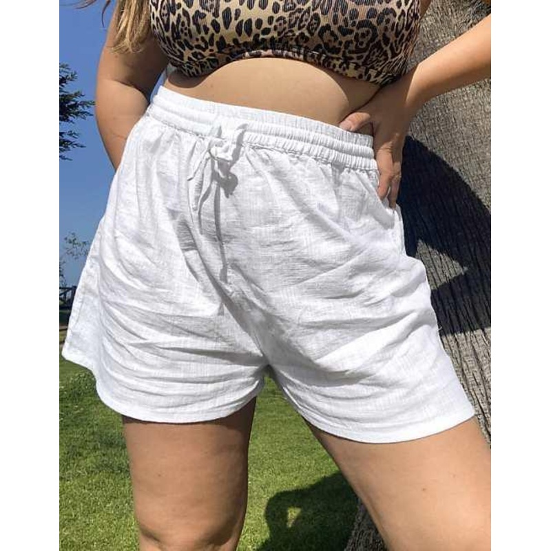 Asos Design Women’s White Beach Shorts ANF2412