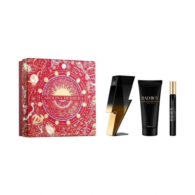 Carolina Herrera Bad Boy Extreme Perfume Set For Men | Carolina Herrera Bad Boy In Lebanon