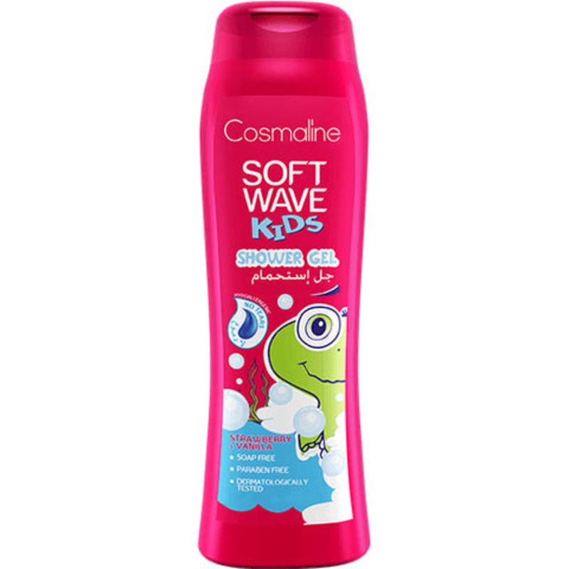 Cosmaline Soft Wave Kids Shower Gel Strawberry & Vanilla 400ml | Cosmaline In Lebanon