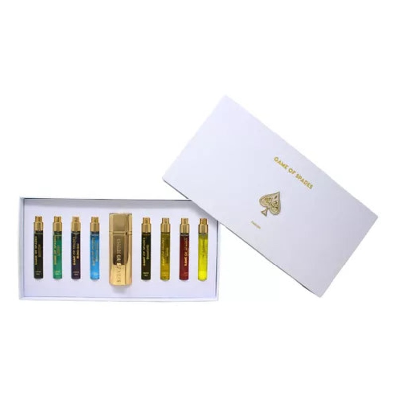 Game Of Spades White Unisex Perfume 9pcs Gift Set|Game Of Spades In Lebanon