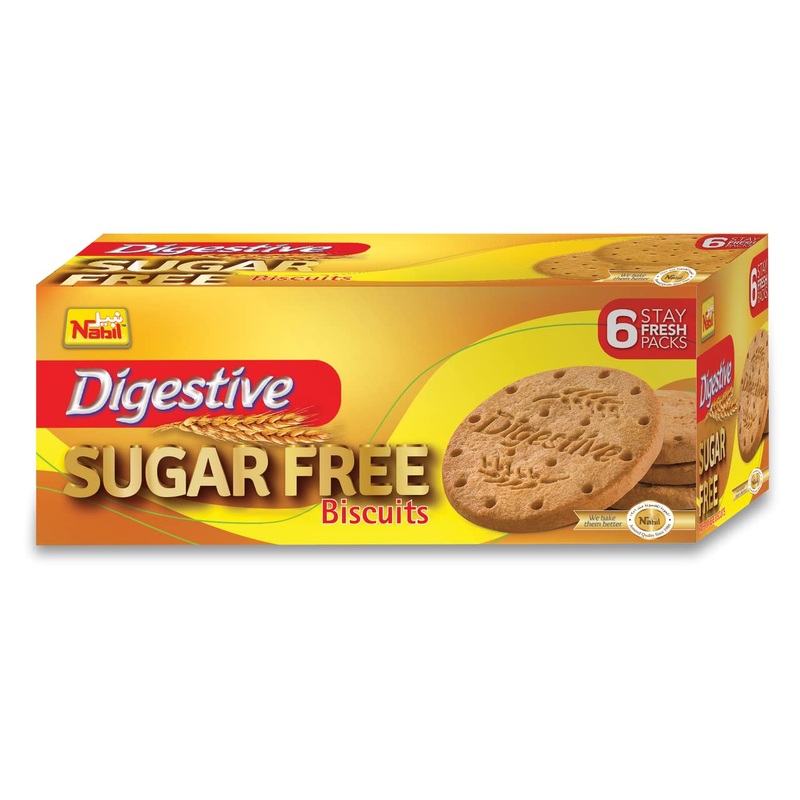 Nabil Digestive Sugar Free Biscuit 250g (Pack of 6) | Nabil In Lebanon