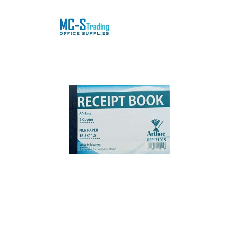 Artline Receipt Book 2 Copies REF: 31015
