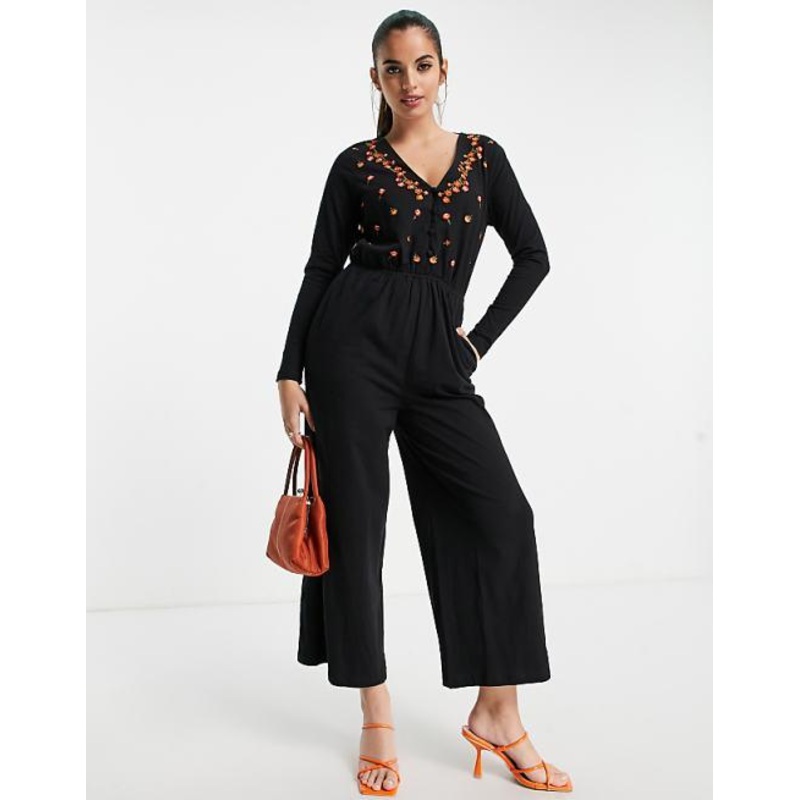 Asos Design Women’s Black Slim Jumpsuit ANF2680