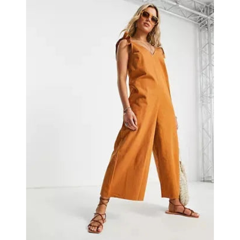 Asos Design Women’s Camel Jumpsuit ANF1024
