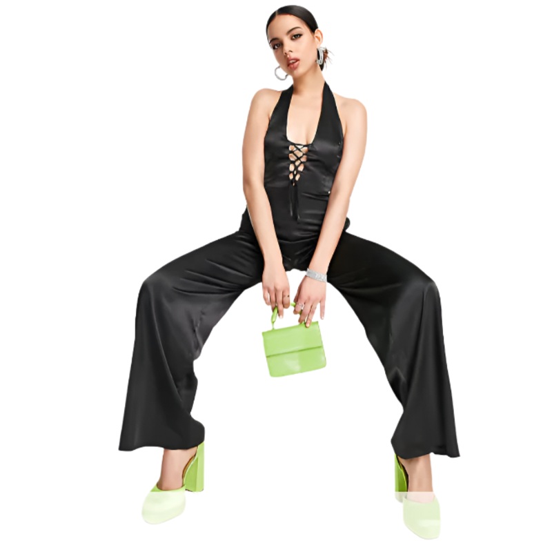 ASYOU Women’s Black Jumpsuit ANF3155