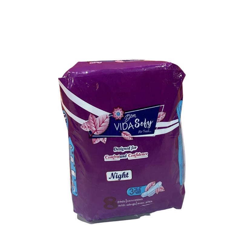 Bon Vida Sofy Pads with Wings Night 8 Pads | Bon Vida Sofy In Lebanon