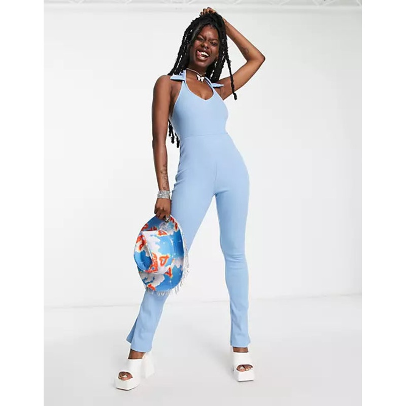 Collusion Women’s Baby Blue Jumpsuit ANF814
