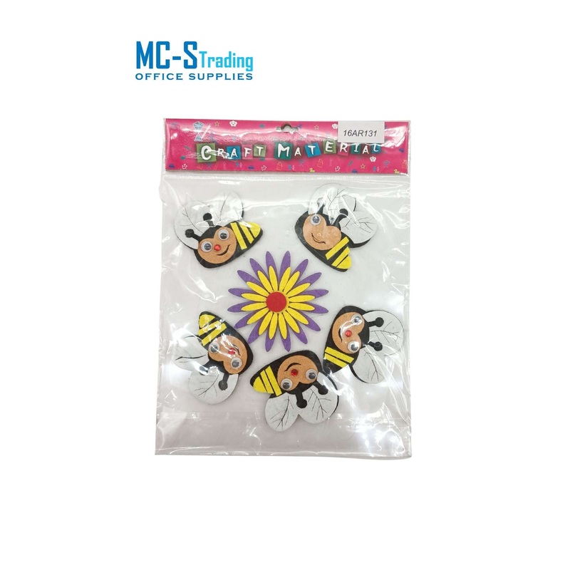 Craft Material Bees & Flowers 1234568550