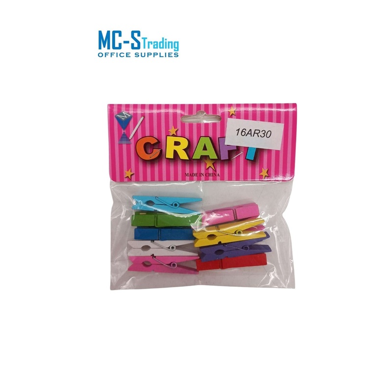 Craft Material Colored Wooden Clip 16AR30