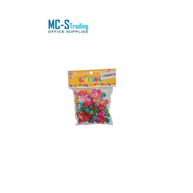 Craft Material Colored Wooden Square Alphabet 17MM019