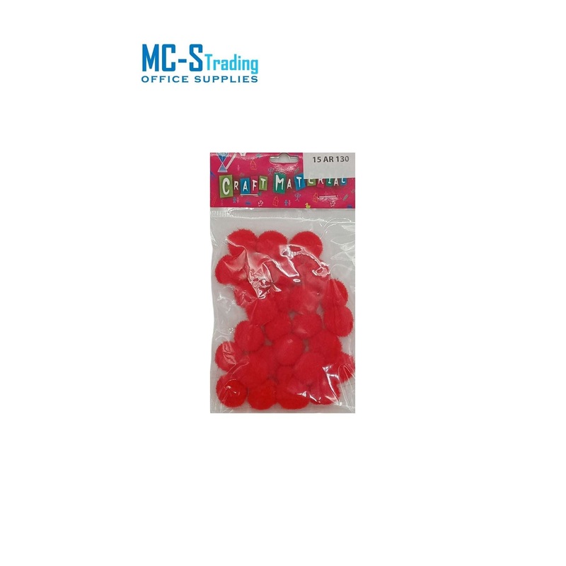 Craft Material Pom 15AR130 Red/ CS2103