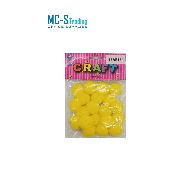 Craft Material Pom 15AR134 Yellow