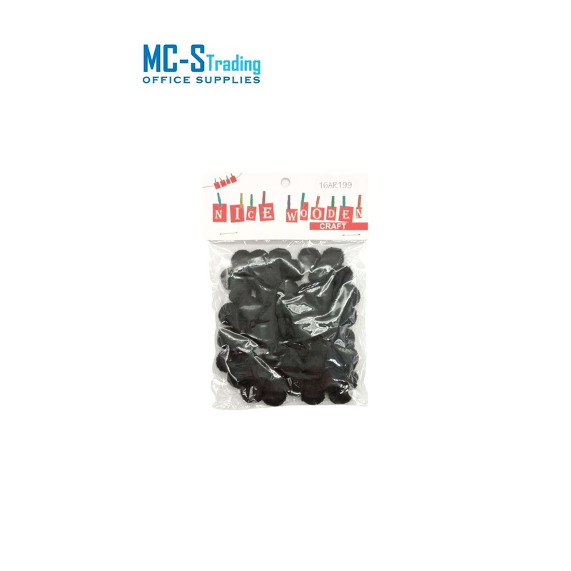 Craft Material Pom 16AR199 Black