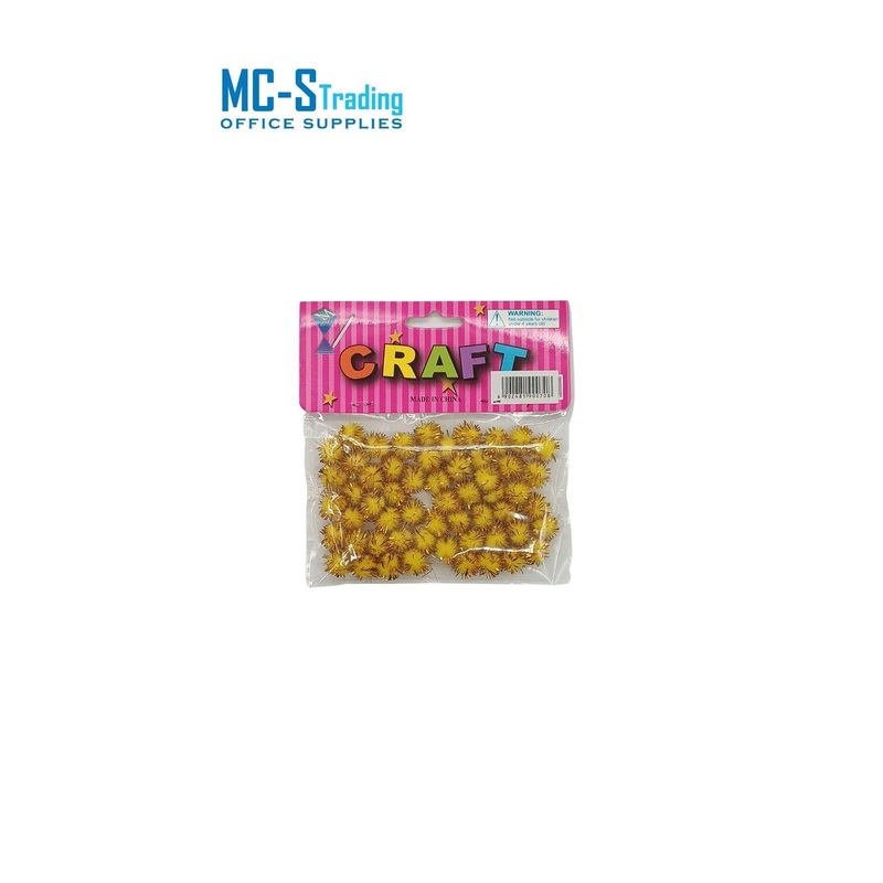 Craft Material Pom Glittered Colors