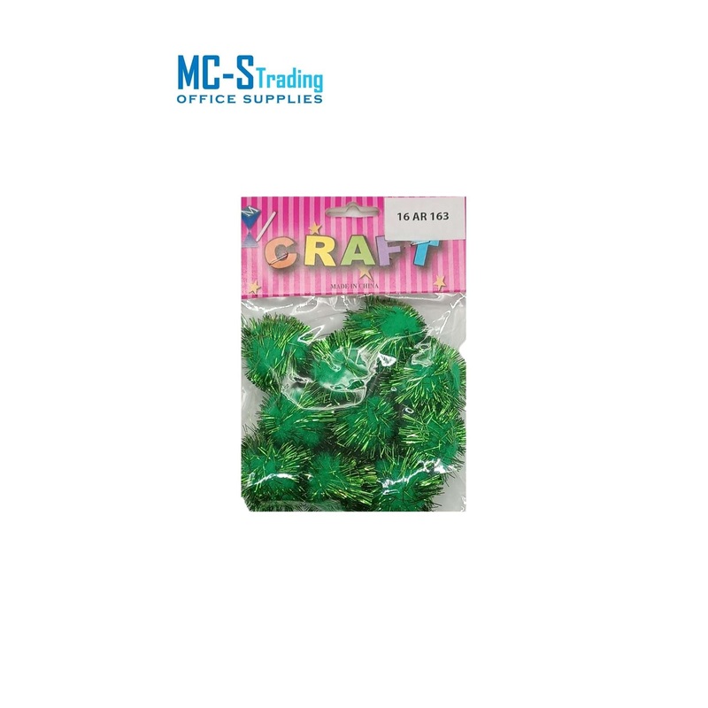 Craft Material Pom With Glitter