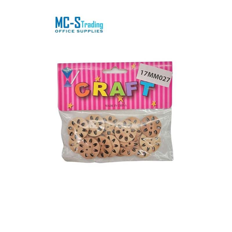 Craft Material Wooden Buttons 17MM027