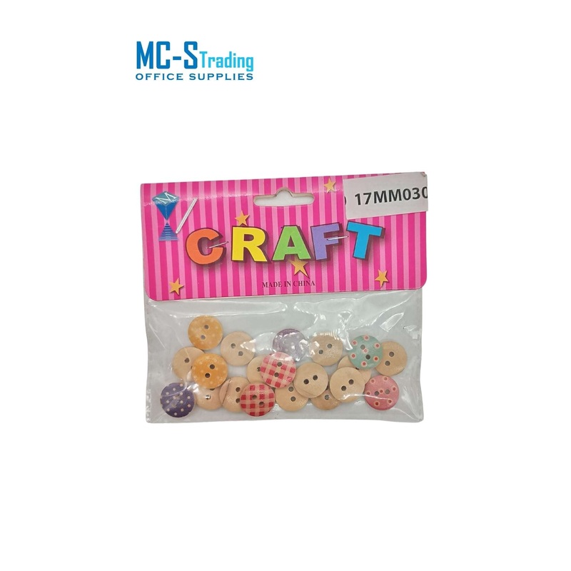Craft Material Wooden Buttons 17MM030