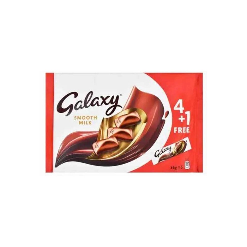Galaxy Smooth Milk Chocolate 36gx5 (4+1Free) | Galaxy In Lebanon