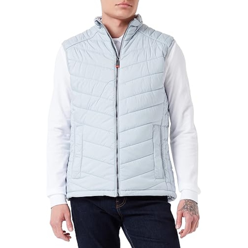 Tom Tailor Mens Baby Blue Puffer Vest |Tom Tailor in Lebanon