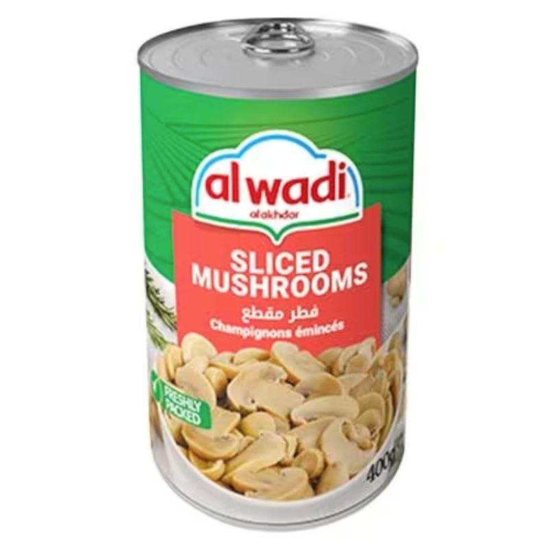 Al Wadi Al Akhdar Sliced Mushrooms 400g | Al Wadi In Lebanon