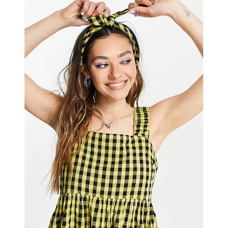 Collusion Women’s Black & Yellow Head Scarf | Collusion In Lebanon