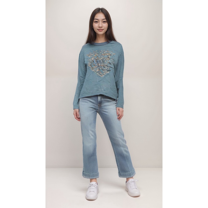 S.Oliver Girl’s Petrol Long-Sleeve Blouse |S.Oliver in Lebanon