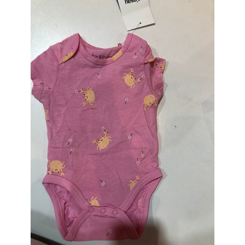 Sinsay Baby Girl’s Pink Short-Sleeve Bodysuit ANFK1360