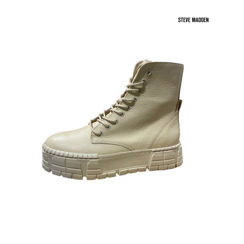Steve Madden Men’s Beige Frouzy Leather Ankle Boots |Steve Madden in Lebanon
