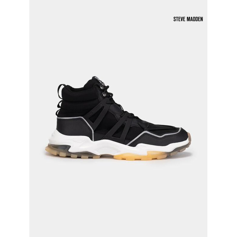 Steve Madden Men’s Black Camper Synthetic Sneakers |Steve Madden in Lebanon