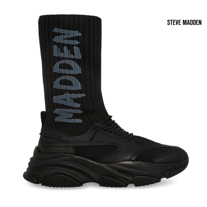 Steve Madden Men’s Black Posed Fabric Boots | Steve Madden in Lebanon