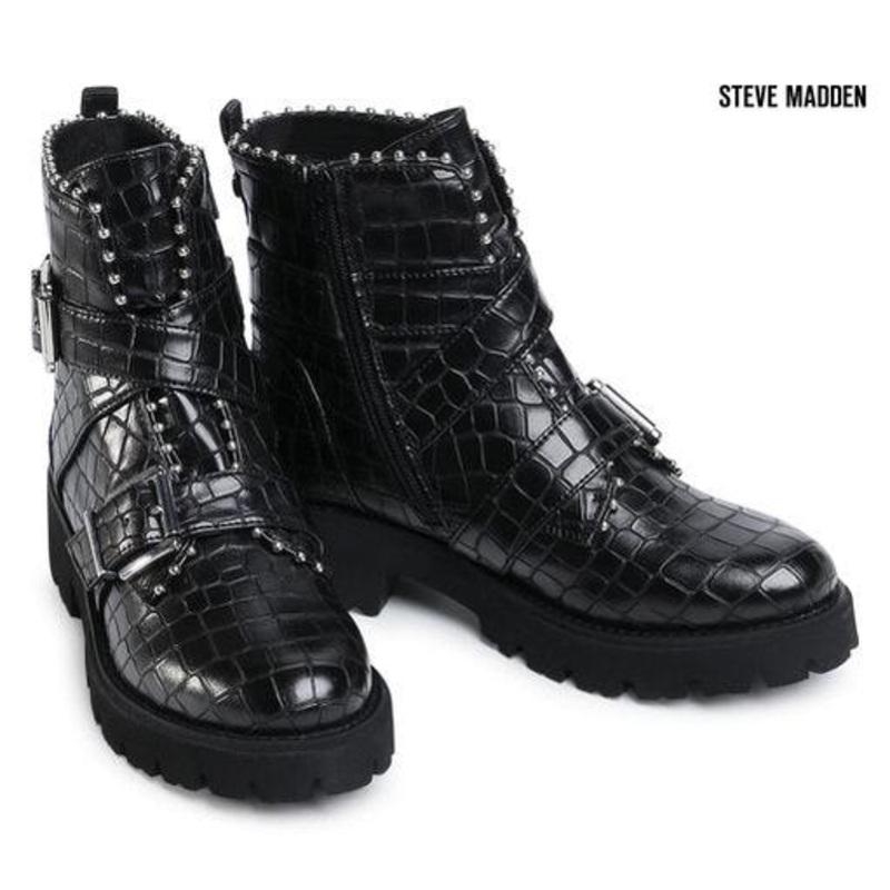 Steve Madden Women’s Black Croco Boots | Steve Madden in Lebanon
