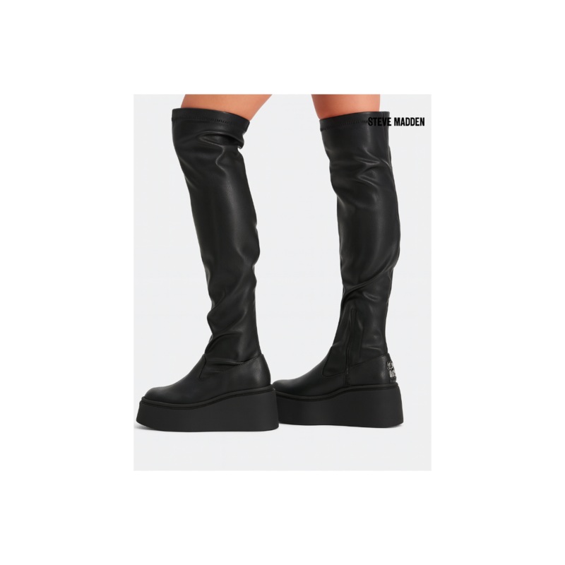 Steve Madden Women’s Black Phaeline Knee Boots |Steve Madden in Lebanon
