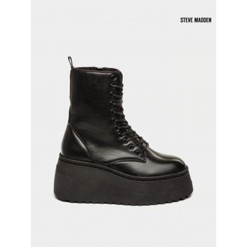 Steve Madden Women’s Black Polar Leather Boots |Steve Madden in Lebanon