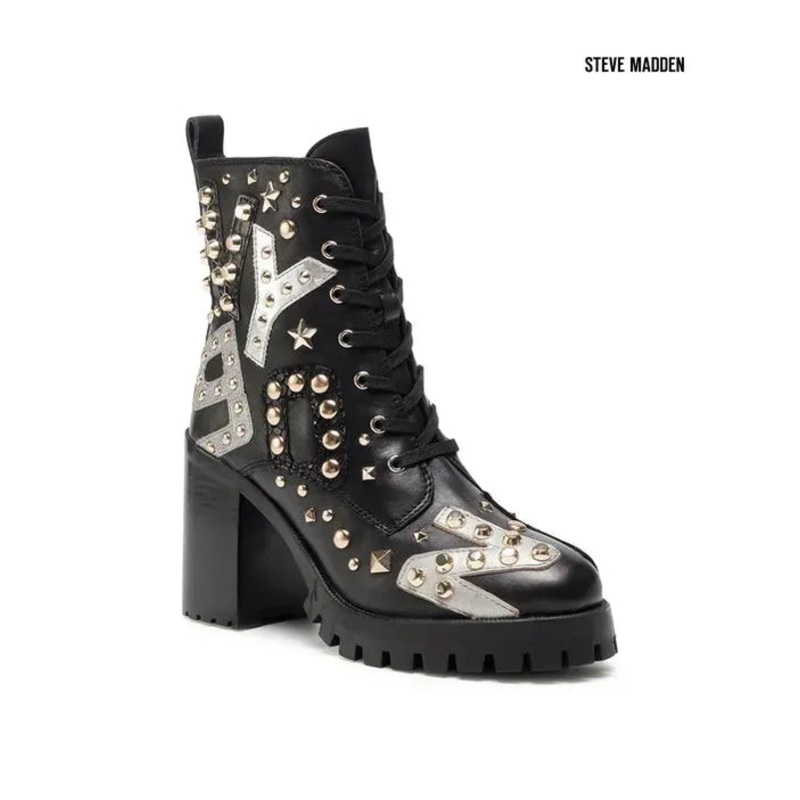Steve Madden Women’s Black Razza Leather Boots |Steve Madden in Lebanon