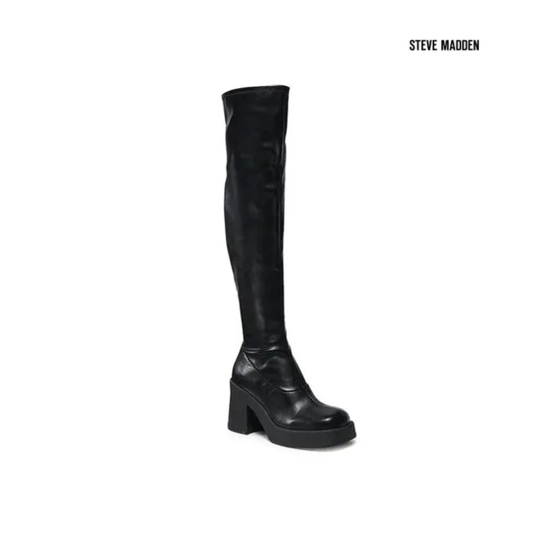Steve Madden Women’s Black Upsurge Knee Boots |Steve Madden in Lebanon