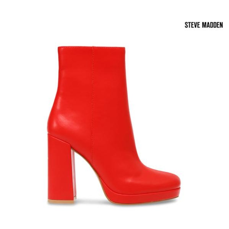 Steve Madden Women’s Red Main+  Synthetic  Ankle Boots |Steve Madden in Lebanon