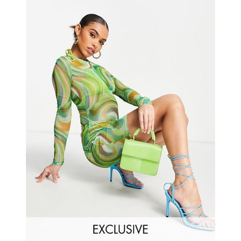 ASYOU Women’s Multicolor Long-Sleeve Dress ANF3465