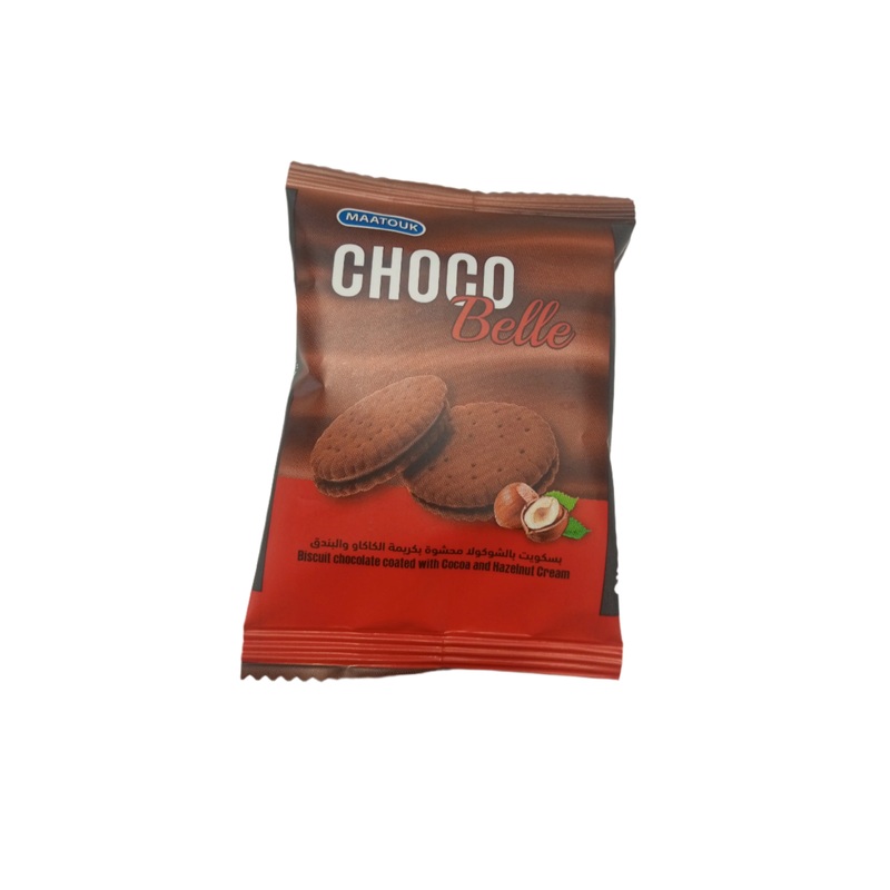 Choco Belle Biscuit Chocolate Coated With Cocoa & Hazelnut Cream 20g | Choco Belle In Lebanon