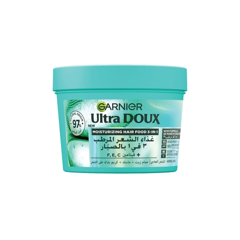 Garnier Ultra Doux Moisturizing Hair Food Aloe Vera 390ml| Garnier In Lebanon